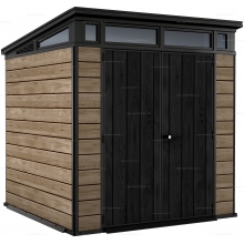 Древесно-пластиковый композитный сарай Keter Signature Pent 7x7 Ashwood Древесно-пластиковый композитный сарай Keter Signature Pent 7x7 Ashwood