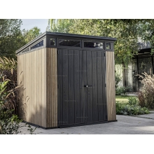 Древесно-пластиковый композитный сарай Keter Signature Pent 7x7 Venetian Brown Древесно-пластиковый композитный сарай Keter Signature Pent 7x7 Venetian Brown