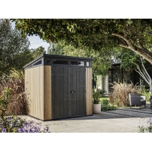 Древесно-пластиковый композитный сарай Keter Signature Pent 7x7 Venetian Brown Древесно-пластиковый композитный сарай Keter Signature Pent 7x7 Venetian Brown