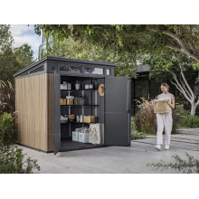 Древесно-пластиковый композитный сарай Keter Signature Pent 7x7 Venetian Brown Древесно-пластиковый композитный сарай Keter Signature Pent 7x7 Venetian Brown