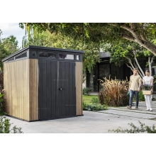 Древесно-пластиковый композитный сарай Keter Signature Pent 7x7 Venetian Brown Древесно-пластиковый композитный сарай Keter Signature Pent 7x7 Venetian Brown