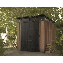 Древесно-пластиковый композитный сарай Keter Signature Pent 7x7 Venetian Brown Древесно-пластиковый композитный сарай Keter Signature Pent 7x7 Venetian Brown