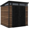 Древесно-пластиковый композитный сарай Keter Signature Pent 7x7 Walnut