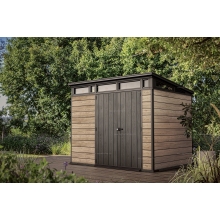 Древесно-пластиковый композитный сарай Keter Signature Pent 9x7 Ashwood Древесно-пластиковый композитный сарай Keter Signature Pent 9x7 Ashwood