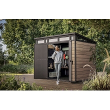 Древесно-пластиковый композитный сарай Keter Signature Pent 9x7 Ashwood Древесно-пластиковый композитный сарай Keter Signature Pent 9x7 Ashwood