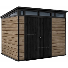 Древесно-пластиковый композитный сарай Keter Signature Pent 9x7 Ashwood Древесно-пластиковый композитный сарай Keter Signature Pent 9x7 Ashwood