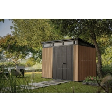 Древесно-пластиковый композитный сарай Keter Signature Pent 9x7 Venetian Brown Древесно-пластиковый композитный сарай Keter Signature Pent 9x7 Venetian Brown