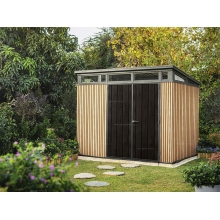 Древесно-пластиковый композитный сарай Keter Signature Pent 9x7 Venetian Brown Древесно-пластиковый композитный сарай Keter Signature Pent 9x7 Venetian Brown
