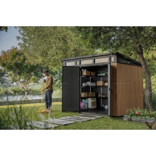 Древесно-пластиковый композитный сарай Keter Signature Pent 9x7 Venetian Brown Древесно-пластиковый композитный сарай Keter Signature Pent 9x7 Venetian Brown