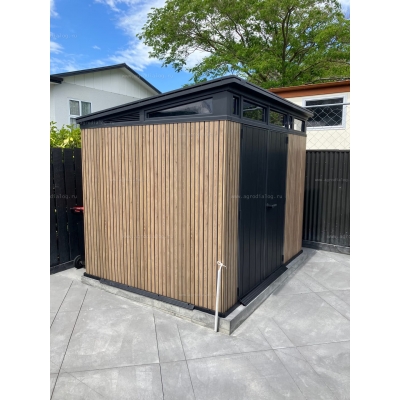 Древесно-пластиковый композитный сарай Keter Signature Pent 9x7 Venetian Brown Древесно-пластиковый композитный сарай Keter Signature Pent 9x7 Venetian Brown