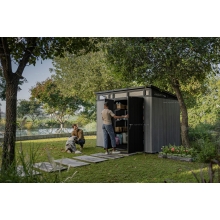 Древесно-пластиковый композитный сарай Keter Signature Pent 9x7 Venetian Grey Древесно-пластиковый композитный сарай Keter Signature Pent 9x7 Venetian Grey