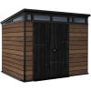 Древесно-пластиковый композитный сарай Keter Signature Pent 9x7 Walnut