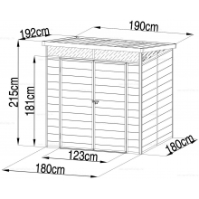 Пластиковый сарай Black Fox Artisan 3.2 м² Пластиковый сарай Black Fox Artisan 3.2 м²