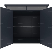 Пластиковый сарай Black Fox Artisan 4.1 м² Пластиковый сарай Black Fox Artisan 4.1 м²