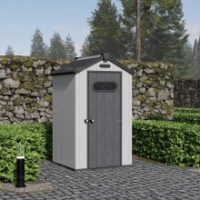 Пластиковый сарай Black Fox Summit 2.3 м² Grey Пластиковый сарай Black Fox Summit 2.3 м² Grey