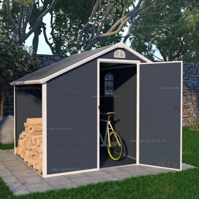 Пластиковый сарай-дровница Black Fox Modernist D Пластиковый сарай-дровница Black Fox Modernist D