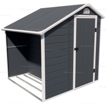 Пластиковый сарай-дровница Black Fox Modernist D Пластиковый сарай-дровница Black Fox Modernist D