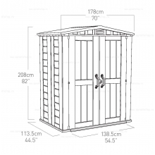 Пластиковый сарай Keter Factor 6x3 Пластиковый сарай Keter Factor 6x3