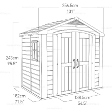 Пластиковый сарай Keter Factor 8x6 Пластиковый сарай Keter Factor 8x6