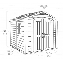 Пластиковый сарай Keter Factor 8x8 Пластиковый сарай Keter Factor 8x8