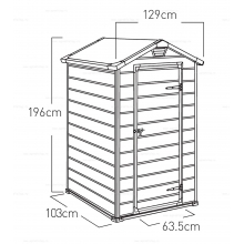 Пластиковый сарай Keter Manor 4x3 Пластиковый сарай Keter Manor 4x3