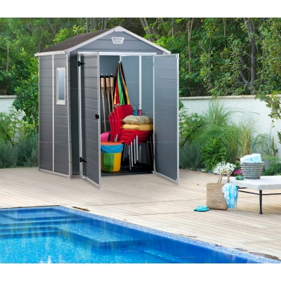 Пластиковый сарай Keter Manor 6x5 DD Пластиковый сарай Keter Manor 6x5 DD