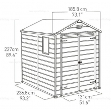 Пластиковый сарай Keter Manor 6x8 DD Пластиковый сарай Keter Manor 6x8 DD