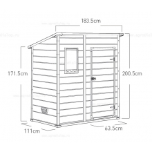 Пластиковый сарай Keter Manor Pent 6x4 Пластиковый сарай Keter Manor Pent 6x4