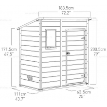 Пластиковый сарай Keter Manor Pent 6x4 Пластиковый сарай Keter Manor Pent 6x4