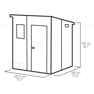 Пластиковый сарай Keter Manor Penthouse 6x6 Пластиковый сарай Keter Manor Penthouse 6x6