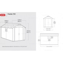 Пластиковый сарай Keter Premiere 7511 Пластиковый сарай Keter Premiere 7511