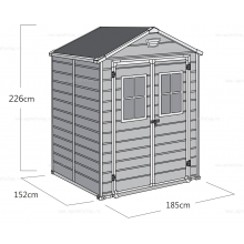 Пластиковый сарай Keter Scala 6x5 Пластиковый сарай Keter Scala 6x5