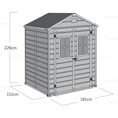 Пластиковый сарай Keter Scala 6x5 Пластиковый сарай Keter Scala 6x5