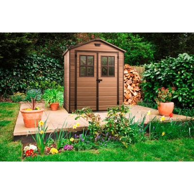 Пластиковый сарай Keter Scala 6x8 Пластиковый сарай Keter Scala 6x8