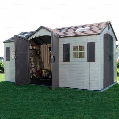 Пластиковый сарай Lifetime 15x8 DD Пластиковый сарай Lifetime 15x8 DD