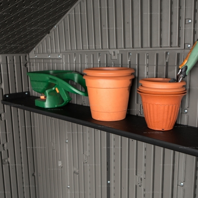 Пластиковый сарай Lifetime Woodlook 10x8 Пластиковый сарай Lifetime Woodlook 10x8