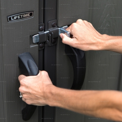 Пластиковый сарай Lifetime Woodlook 10x8 Пластиковый сарай Lifetime Woodlook 10x8