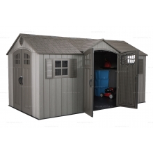 Пластиковый сарай Lifetime Woodlook 15x8 Пластиковый сарай Lifetime Woodlook 15x8