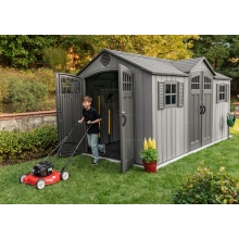 Пластиковый сарай Lifetime Woodlook 15x8 Пластиковый сарай Lifetime Woodlook 15x8