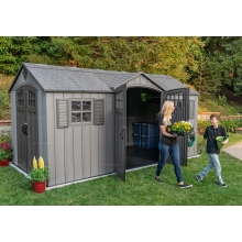 Пластиковый сарай Lifetime Woodlook 15x8 Пластиковый сарай Lifetime Woodlook 15x8