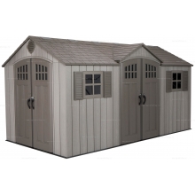 Пластиковый сарай Lifetime Woodlook 15x8 Пластиковый сарай Lifetime Woodlook 15x8