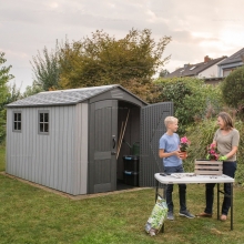 Пластиковый сарай Lifetime Woodlook 7x12 Пластиковый сарай Lifetime Woodlook 7x12