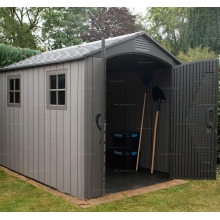 Пластиковый сарай Lifetime Woodlook 7x9.5 Пластиковый сарай Lifetime Woodlook 7x9.5