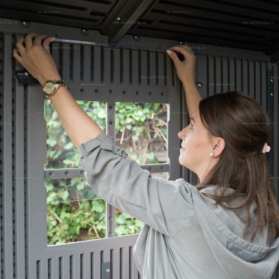 Пластиковый сарай Lifetime Woodlook 8x7.5 Пластиковый сарай Lifetime Woodlook 8x7.5