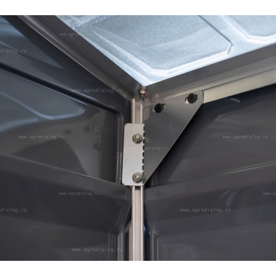 Сарай из поликарбоната Palram Voyager 2x4 Dark Grey Сарай из поликарбоната Palram Voyager 2x4 Dark Grey