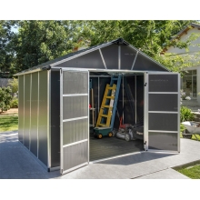 Сарай из поликарбоната Palram Yukon 11x9 Grey Сарай из поликарбоната Palram Yukon 11x9 Grey