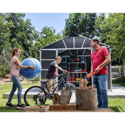 Сарай из поликарбоната Palram Yukon 11x9 Grey Сарай из поликарбоната Palram Yukon 11x9 Grey