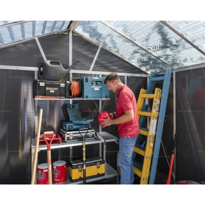 Сарай из поликарбоната Palram Yukon 11x9 Grey Сарай из поликарбоната Palram Yukon 11x9 Grey