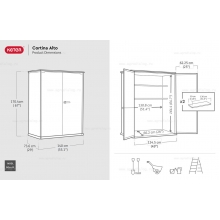 Древесно-пластиковый композитный садовый шкаф Keter Cortina Alto Древесно-пластиковый композитный садовый шкаф Keter Cortina Alto