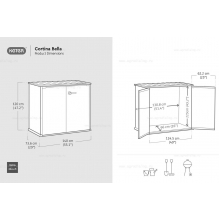 Древесно-пластиковый композитный садовый шкаф Keter Cortina Bella Древесно-пластиковый композитный садовый шкаф Keter Cortina Bella